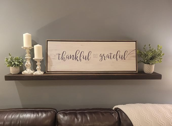 joelsantiques 72 Inch Wooden Floating Shelves by JoelsAntiques