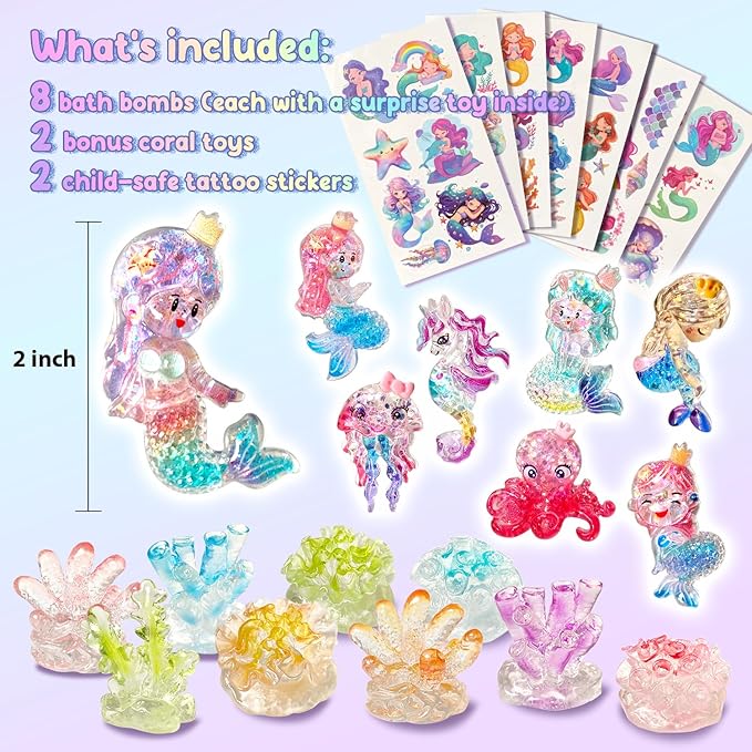 Mermaid Bath Bombs for Kids - Image 4
