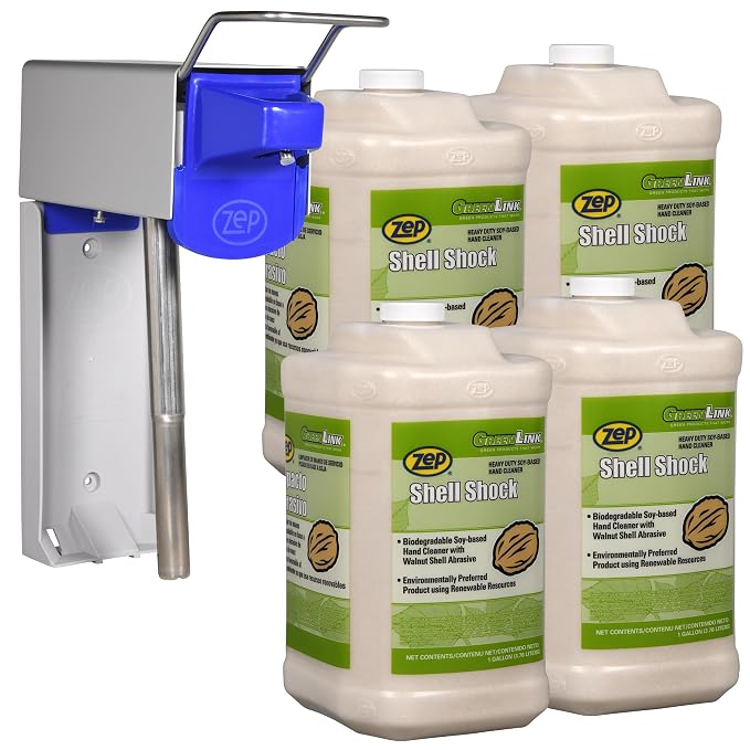 Zep Shell Shock Walnut-Based Pro Hand Cleaner D-4000 Hand Soap Dispenser - 1 - Image 9