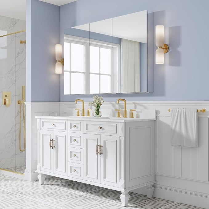 WELLFOR 56" x 36" Bathroom Medicine Cabinet - Image 13
