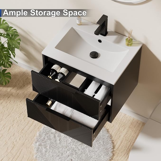 LUCKWIND 24" Floating Bathroom Vanity - Image 5