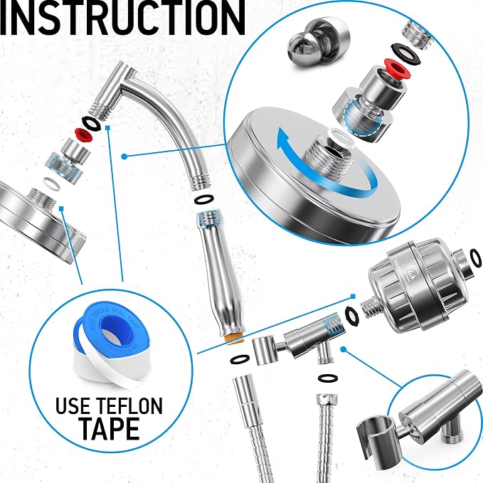 AquaHomeGroup Handheld Shower Head - Image 2