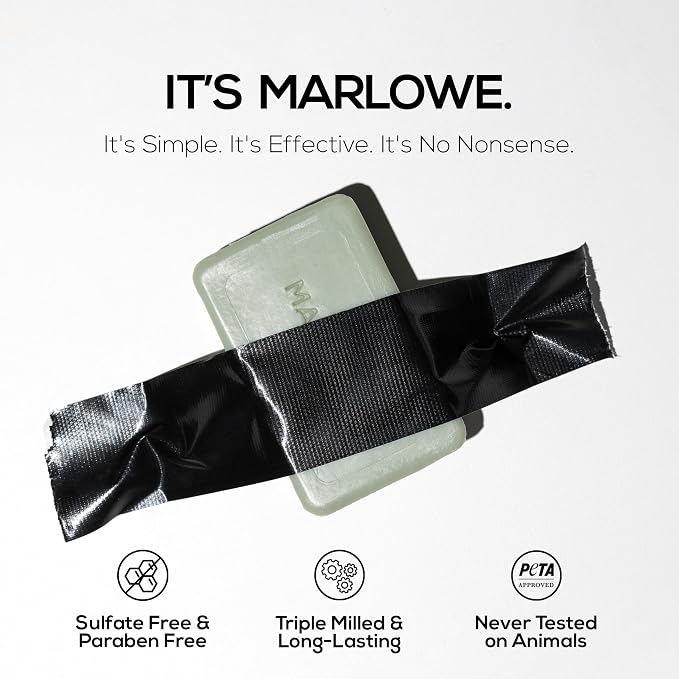 MARLOWE. No. 108 Lightly Exfoliating Soap Bar, 7oz Polishing, Moisturizing & - Image 4