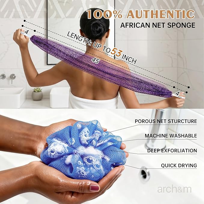 African Exfoliating Net Sponge Afroscrub - Image 2