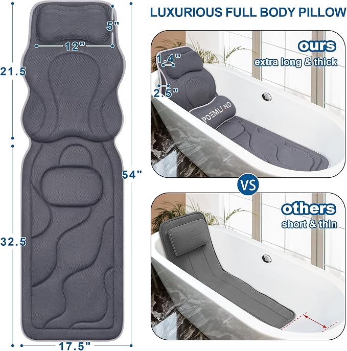 Full Body Bath Pillow for Tub - Image 4