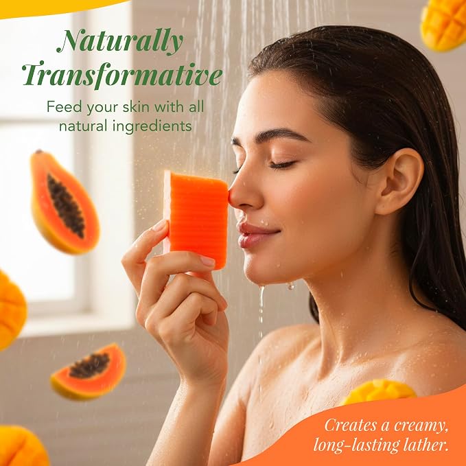 Saavy Naturals Soap Bar Mango Papaya - Image 6