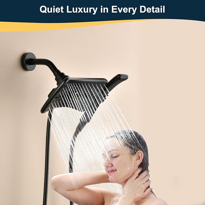 BRIGHT SHOWERS Shower Arm with Flange, Solid Brass 6 Inch Wall Mount Shower - Image 7