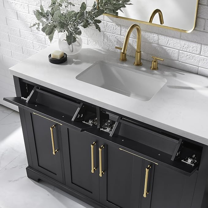 Clara Black 48-Inch Single Bathroom Vanity - Image 8