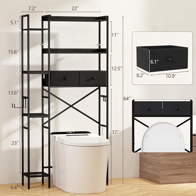 Over The Toilet Storage Cabinet - Image 3