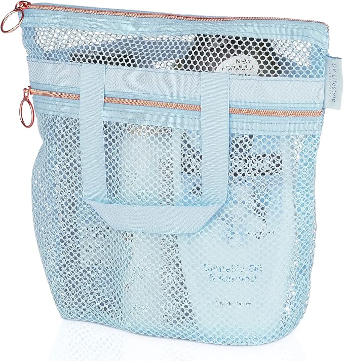 Mesh Shower Bag 10.2x9.9'' Quick-Dry Caddy by DVLifestyle