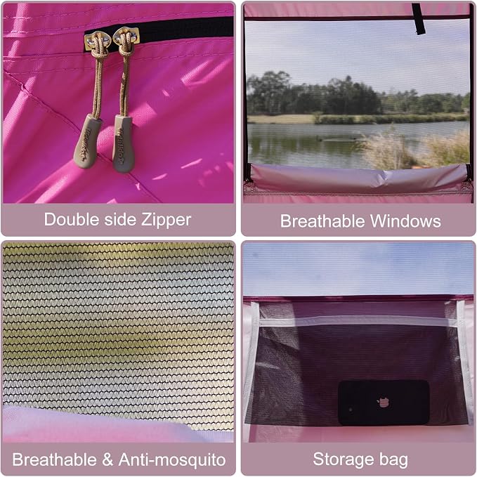Vidalido Outdoor Camping Shower Tent Easy Setup Privacy Tent Changing Room - Image 9