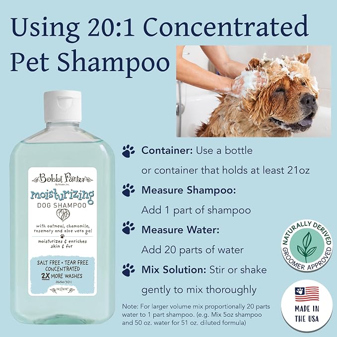 Bobbi Panter Moisturizing Dog Shampoo, Moisturizes and Enriches Dogs Skin & Fur - Image 5