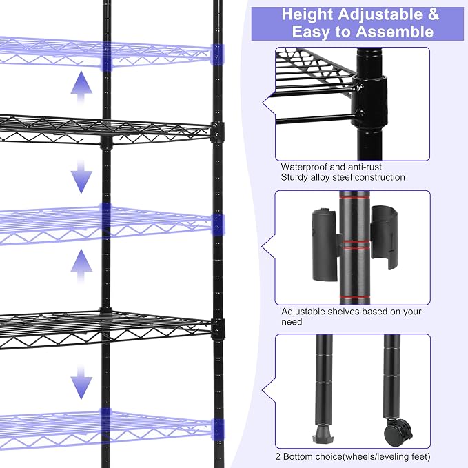 Whitmor 4 Tier Storage Shelving, Heavy Duty - Image 4