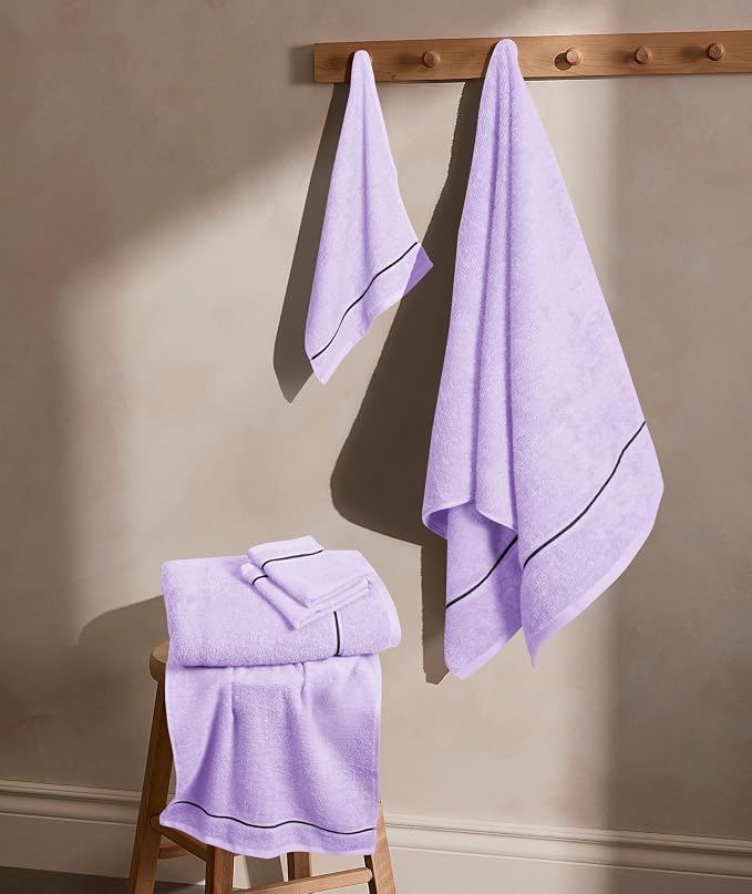 MyOwn Ultra Soft 6 Pack Cotton Towel Set, Contains 2 Bath Towels 28x55 inch - Image 3