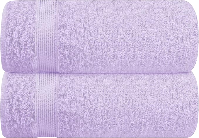Belizzi Home Cotton 2 Pack Oversized Bath Sheet 35x70, Large Bath Sheet by Unknown