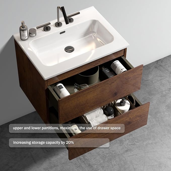Wall Mounted Floating Bathroom Vanity - Image 2