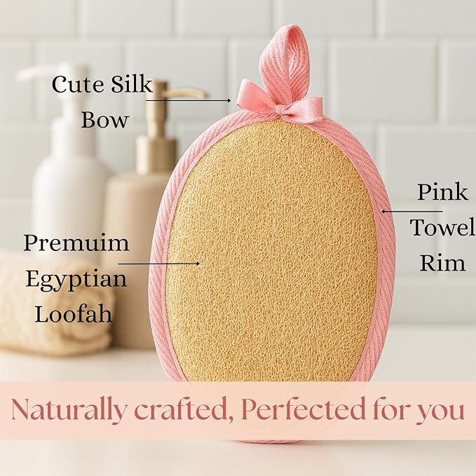 Natural Loofah Exfoliating Body Scrubber - Image 3
