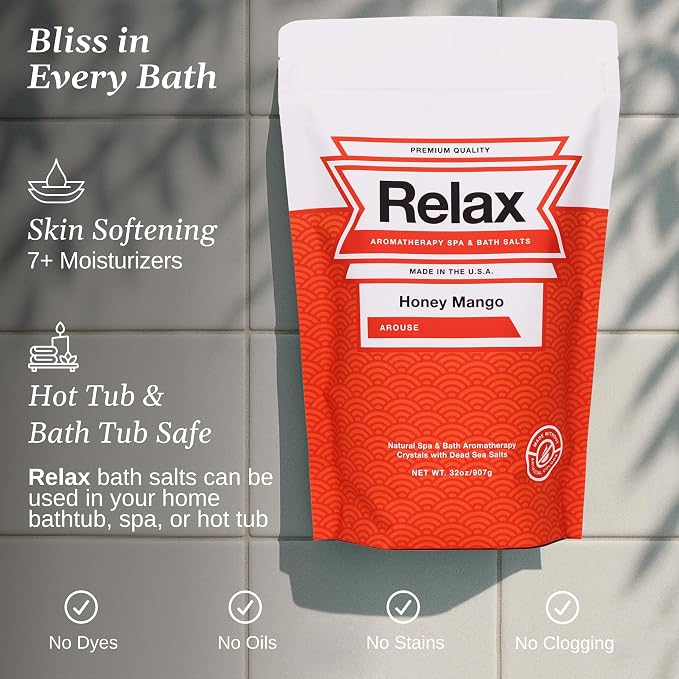 Relax Spa & Bath, Epsom & Dead Sea Salts, Aromatherapy Bath Salts - Image 3