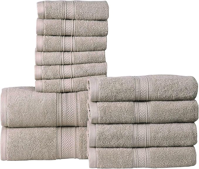 Hillfair 12-Piece Cotton Bath Towel Set - Image 3