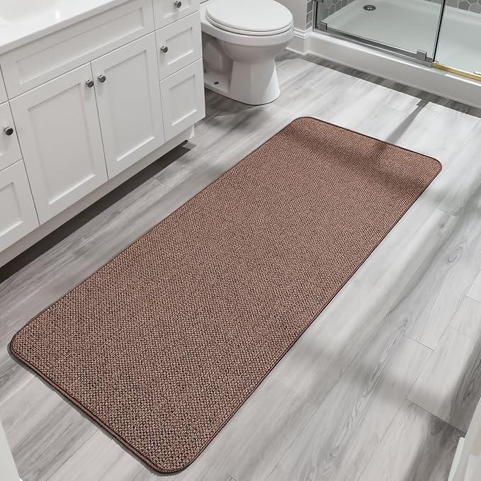 Bath Mat, Ultra Thin Bathroom Runner Rugs, Large Bath Mats by BosapDirect
