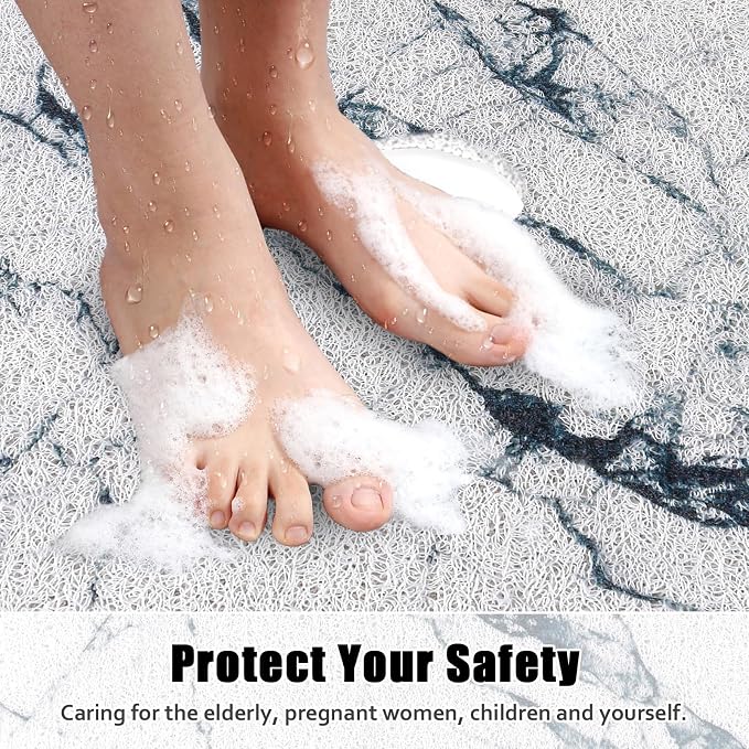Square Shower Mat Non Slip: 31x31 Inch Shower Floor Mat - Image 7