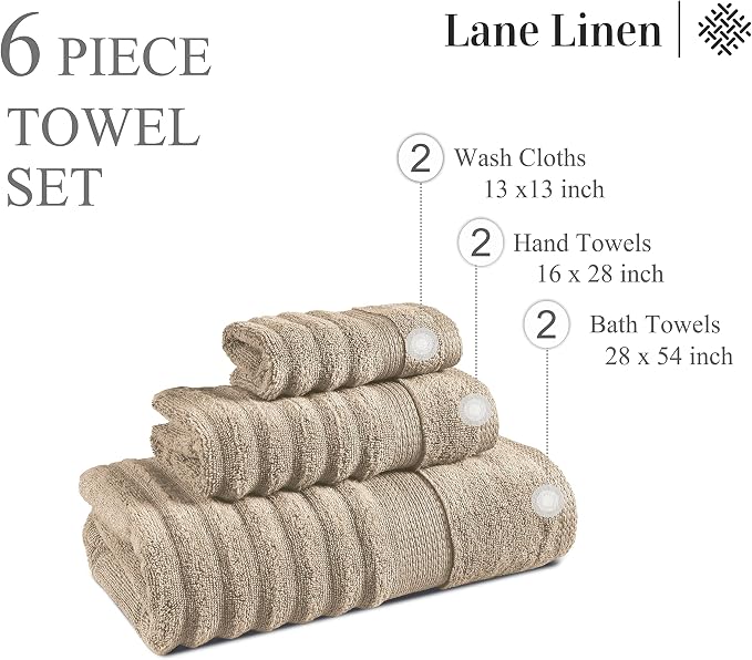 LANE LINEN Bath Towel Set - Image 3