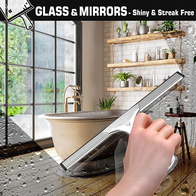 Stainless Steel Shower Squeegee - Image 2