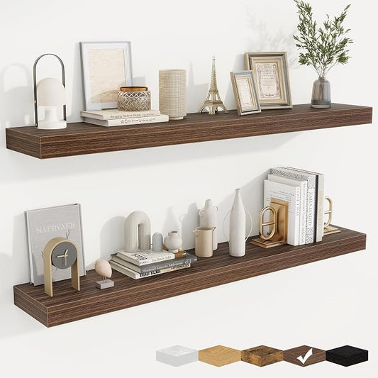 fuqing Floating Shelves for Wall, Wall Mounted Wood Floating Shelf by Fuqing