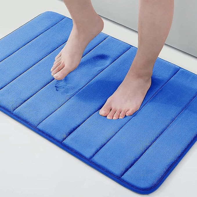 Buganda Memory Foam Bath Mat, Ultra Soft and Non-Slip Bathroom Rugs, Water by Buganda