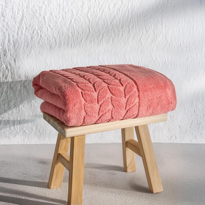 BAGNO MILANO Organic Turkish Cotton Bath Towels, Luxury Jacquard Collection - Image 9