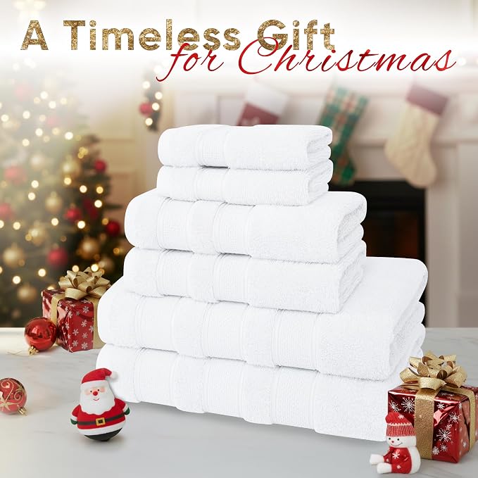 American Soft Linen Salem Turkish Bath Towel Set, 100% Cotton 600 GSM 6 Piece - Image 2