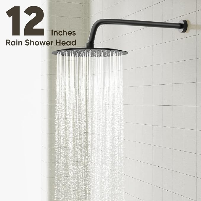 Gabrylly Black Bathtub Shower Faucet Set - Image 4