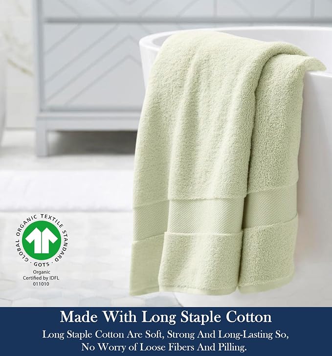 Delara Organic Cotton Luxuriously Plush Bath Sheet Pack of 4 | GOTS & OEKO-TEX - Image 3