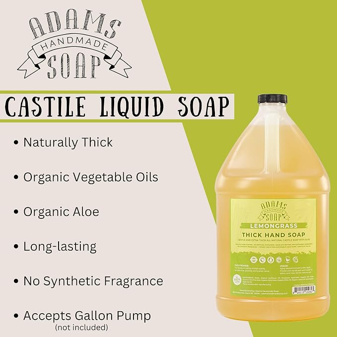 Adams Handmade Soap Liquid Hand Soap 1 Gal - Image 3