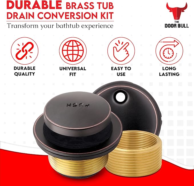 Tip-Toe Bathtub Drain Trim Kit - Image 2