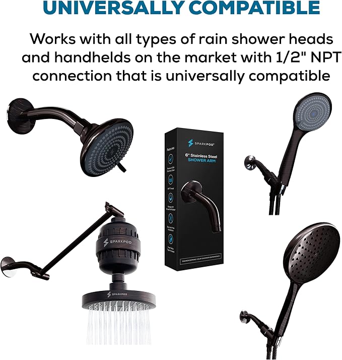 SparkPod 6 Inch Shower Arm - Image 3