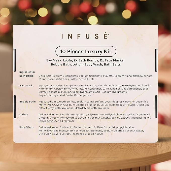10-Piece Spa Gift Box for Women | Self-Care Set - Image 9