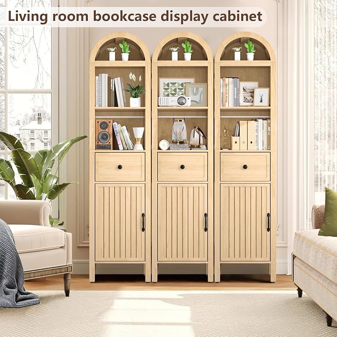 64" Tall Bathroom Storage Cabinet - Image 4