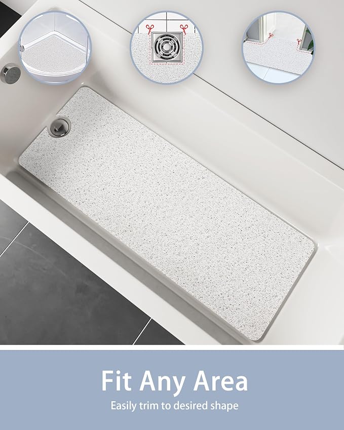Mecko Loofah Bath Mat for Tub - Image 7