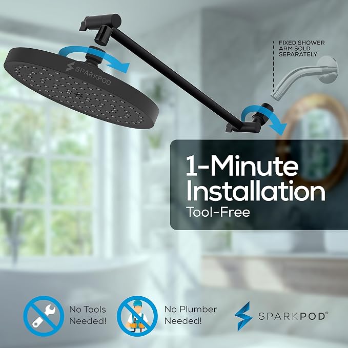 SparkPod Round Rain Shower Head - Image 6