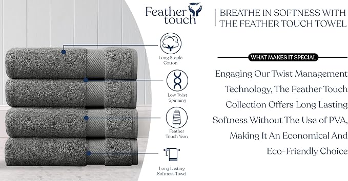 Delara Organic Cotton Luxuriously Plush Bath Sheet Pack of 4 | GOTS & OEKO-TEX - Image 7