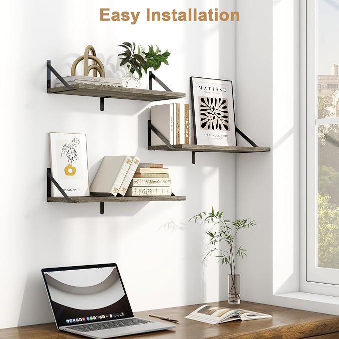 Fun Memories Floating Bookshelves, Decorative Wall Shelf - Image 4