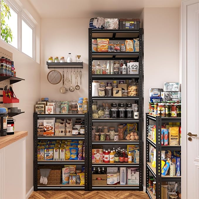 8 Tier Storage Shelves, Shelving Unit Load 2816LBS, Garage Shelving Adjustable - Image 7