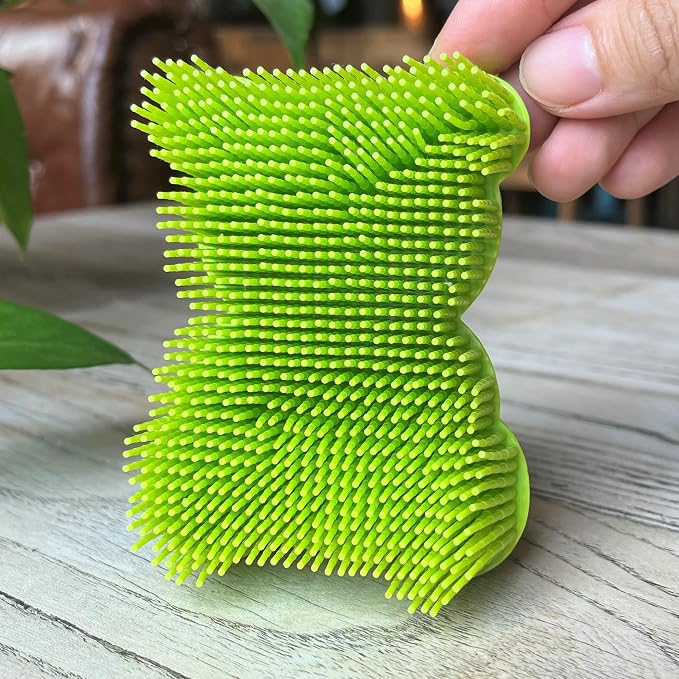 Premium Sensory Brush for Kids or Autism, Soft Silicone Body Scrubber, 2 in 1 - Image 4
