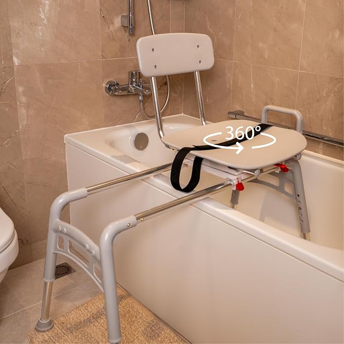 Eagle Health Supplies Sliding Shower Chair Tub Transfer Bench - Image 5