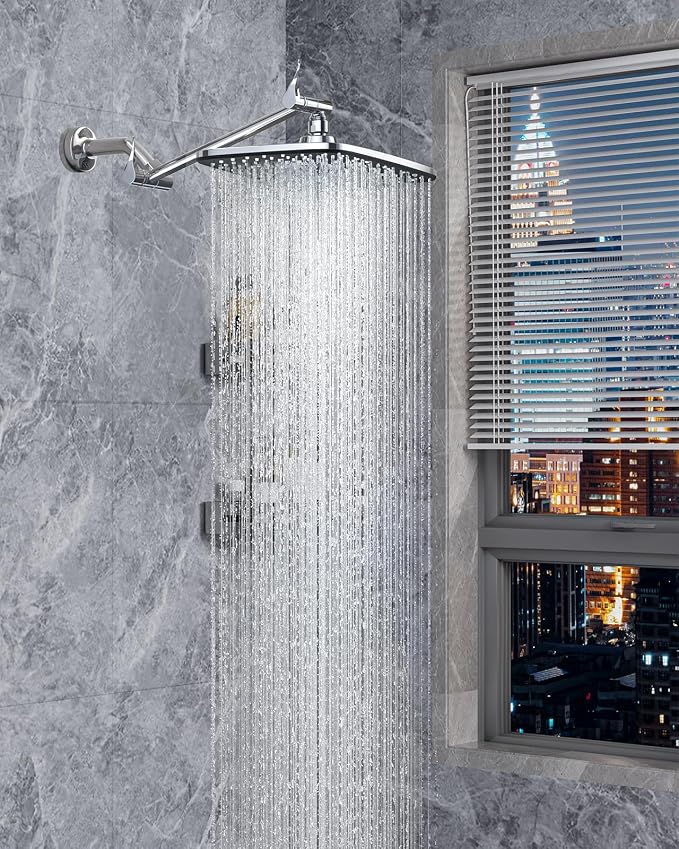 Veken 11.8" Rain Shower Head, Rectangular Rainfall Showerhead by Veken