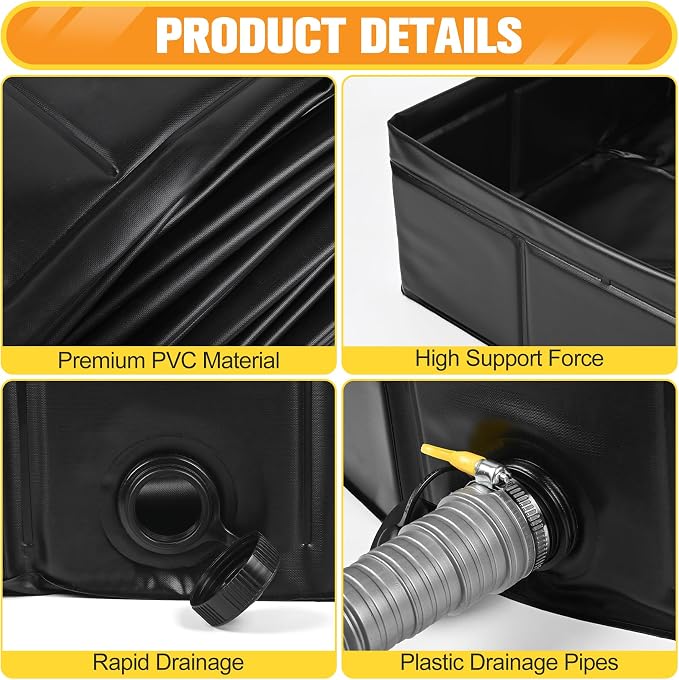 Upgraded Portable Shower Pan 41"x41"x5" - Image 5