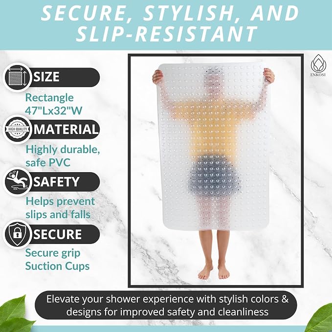 ENKOSI Extra Large Shower Mat Non Slip - Image 3