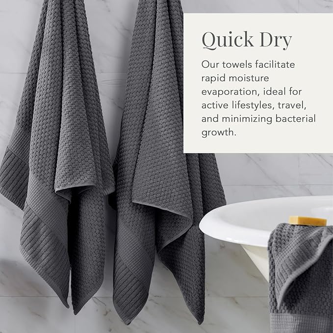 NY Loft 100% Cotton 2 Pack Bath Sheet Towel Set | Extra Large Oversize Bath - Image 2