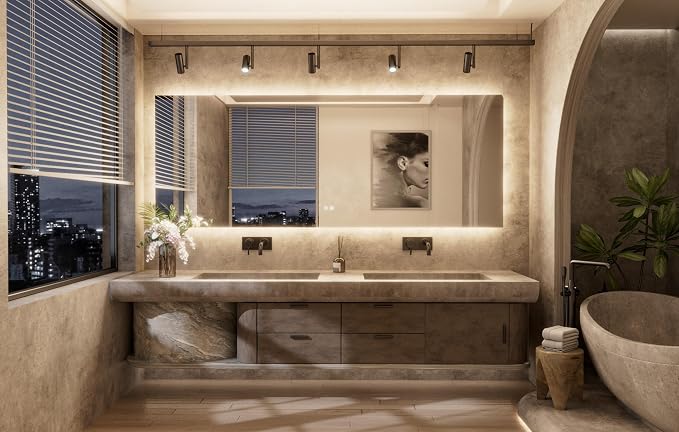 TETOTE Backlit Bathroom 84 x 32 Vanity Mirror - Image 9